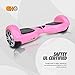 cho Electric Self Balancing Dual Motors Scooter Hoverboard with Built-in Speaker and LED Lights - UL2272 Certified (-Purple)