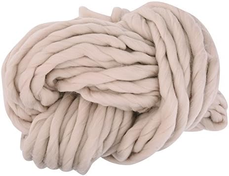 JoyStreet Super Chunky Yarn Soft Wool Roving Bulky Spinning for DIY Knitting Crochet