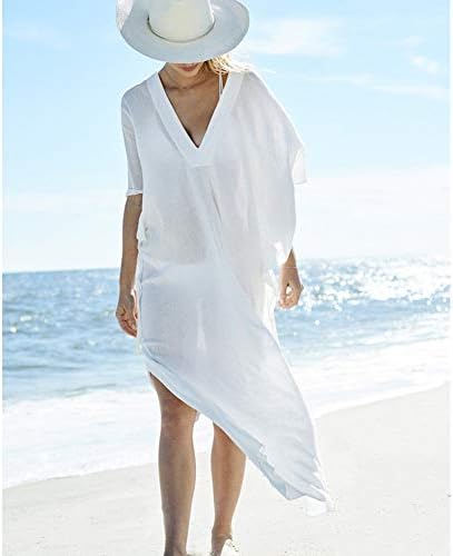 Dingjun Women's Bathing Suit Cover ups Tassel Crochet Trim Adjustable Hollow Waist Bikini Swimwear Cover up Beach Dress