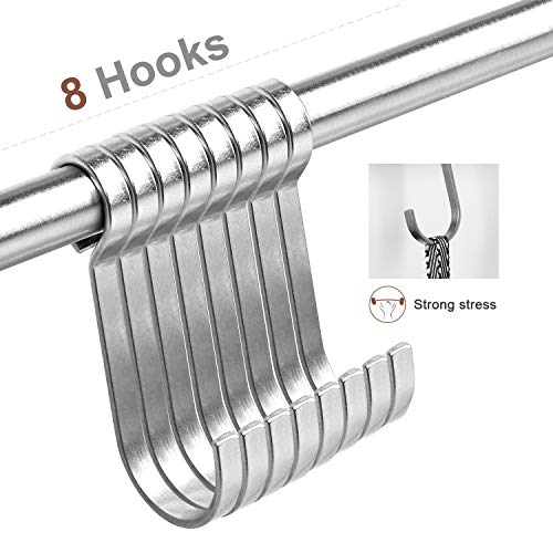 LUXEAR Suction Cup Towel Bar 24IN Powerful Removable Suction Cup Towel Shower Hook Vacuum Removeable Shower Mat Rod Shower Door Adhesive Towel Bar Suction Towel Rack Bathroom Towel Holder Stainless - Thumbnail 3