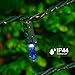 zerproc Blue Christmas Lights, 33ft 100 LED String Lights, 120V UL Certified Xmas Tree Lights for Christmas, Patio, Home, Party, Holiday, Garden, Indoor and Outdoor Decoration