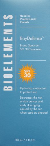 Bioelements Raydefense Broad Spectrum SPF 30 Sunscreen, 4 Ounce