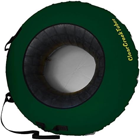 ClearCreekTubes SUPER SLICK NO WAX NEEDED! 44" Huge Non-Towable Snow Tube with Gray Bottom