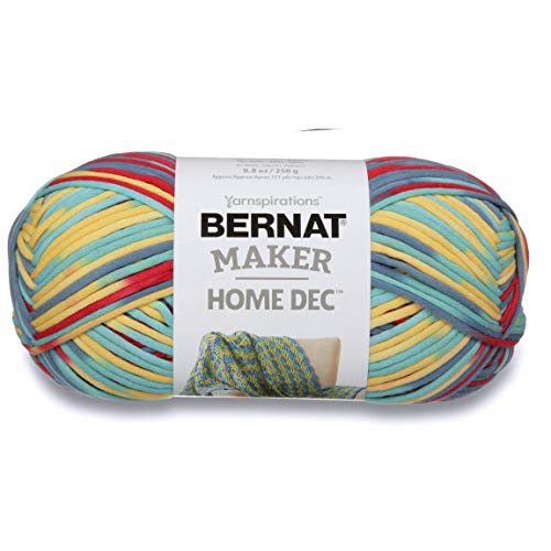 bernat maker home dec yarn, 8.8oz, guage 5 bulky chunky, fiesta varg