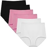 FallSweet No Show High Waist Briefs Underwear for Women Seamless Panties Multi Pack