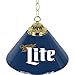 Trademark Gameroom Miller Lite Retro Logo Single Shade Chrome Bar Lamp - 14 Inch