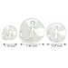 60 Count Clear Plastic Suction Cup Sucker Pads with Hooks CSPRING