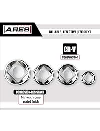 4 pieza Socket Adaptador y Reductor Set  ares 70007  1 4," 3 8," & 1 2" Ratchet Juego de llaves de vaso extentsion Kit de conversión   Premium cromo vanadio Acero Con Acabado De Espejo