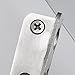 Sumnacon Slide Safety Gate Latches Door Lock, 2 Pcs Stainless Steel Sturdy Padlockable Bolt Latch/Lock for Pet Gate,Cabinet Furniture, Wardrobe, Window, 2-1/5Inch x 1-7/9Inch, Brushed Finish