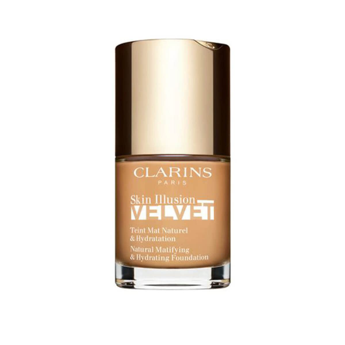 Clarins Velvet Teint Mat Natural & Hydration, Light, Medium Coverage, Matte Finish, 1 count