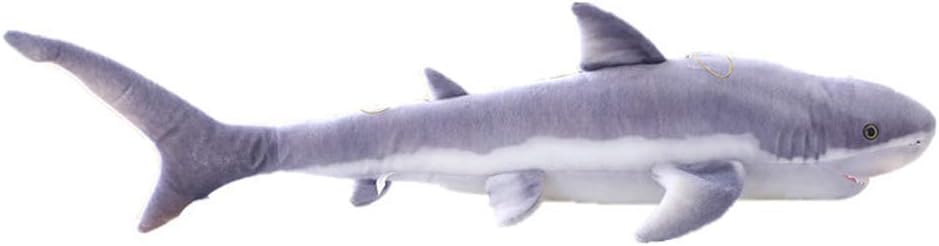 Giant Shark Stuffed Animal Toy, Large White Shark Plush Pillow Toys Doll Gifts for Kids, Valentine 39.3"