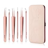 Kaiercat Professional Blackhead Remover Tools Set - 6pcs Pimple Comedone Extractor, Blemish and Acne Removal Kit