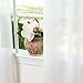 Best Home Fashion Crushed Voile Sheer Curtain Set of 2 Panels – Antique Bronze Grommet Crinkle Sheer Window Treatment for Living Room, Dining Room, Sliding Door (52