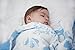 Clover & Sage Organic Muslin Baby Toddler Blanket - 100% Hypoallergenic Cotton Bed Blankets - Blue Forest