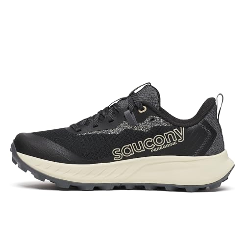 Saucony Women's Peregrine 15 Sneaker Black/pearl