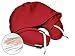 HoodiePillow Memory Foam Travel Pillows (Burgundy)