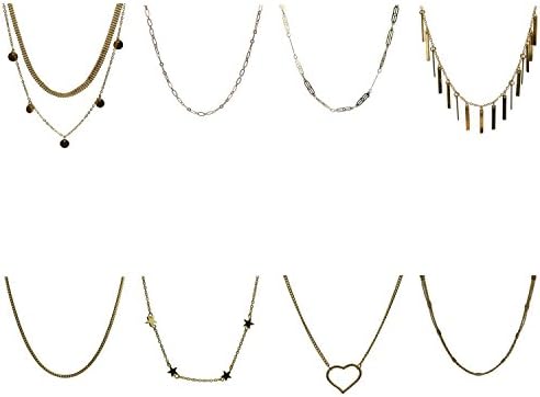 UDEKIT Choker Necklace Set Dangling Collar with Pendant for Girls Women