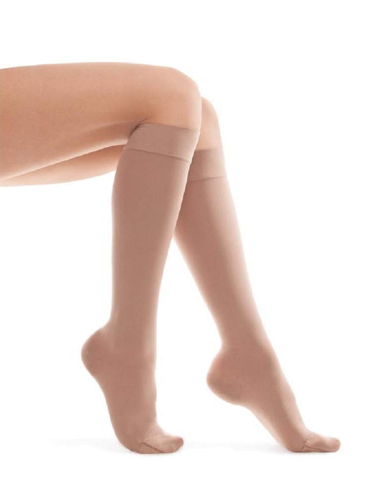 Knee Socks with Compression/Compression Socks/Unisex 23-32 mmHg 2 Class Large Beige
