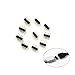 10 pcs/Pack 5.9 inch / 150 mm 4 Pin RGB LED Strip Lights Extension Cable Connector，4 PIN RGB Male and Female Connector Wire Cable for 3528 5050 SMD LED Strip