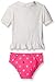 Osh Kosh Little Girls' Aloha Peplum Short Sleeve Rash Guard Set