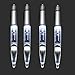 Glovion Led Light Pen,Penlight for Nighttime Writing - White - Pack of 4 Pens