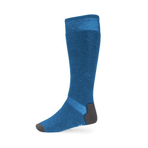 Minus33 Merino Wool Ski and Snowboard Sock Azure Blue Small