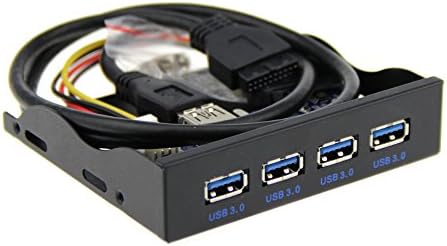 Amebay 3.5 Inch Front Panel USB Hub 4 Ports 3.0