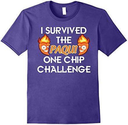 Mens Paqui One Chip Challenge Ghost Pepper Survival T-Shirt 3XL Purple