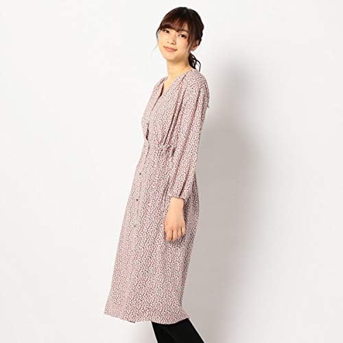Amazon フレディ グロスター レディース Fredy Gloster 小花プリント前開きロングワンピース レッド ピンク系3 38 ワンピース チュニック 通販
