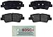 BOSCH BE1544 Blue Ceramic Disc Brake Pad Set - Compatible With Select Hyundai Accent, Elantra, Elantra Coupe; Kia Optima, Rio; REAR