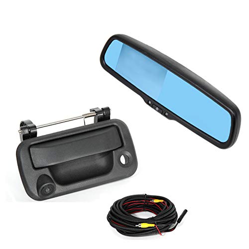 REDWOLF Aftermarket Tailgate Handle with Back Up Camera +4.3
