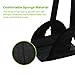 CarBoss Foot Rest Flight Airplane Travel Accessories Portable Carry-on Home Foot Sling Office Footrest Adjustable Foot Hammock with Pouch Bag, Black
