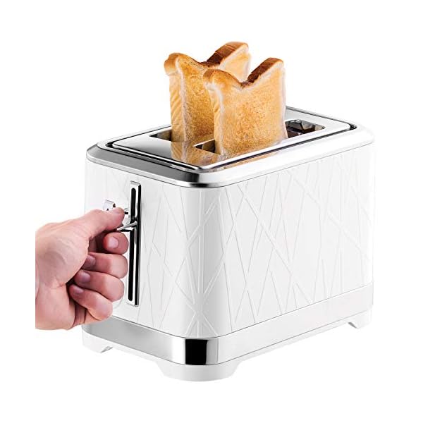 Russell-Hobbs-28090-Structure-Toaster-2-Slice-Contemporary-Design-Featuring-Lift-and-Look-with-Frozen-Cancel-and-Reheat-Settings-White Russell Hobbs 28090 Structure Toaster, 2 Slice - Contemporary Design Featuring Lift and Look with Frozen, Cancel and…
