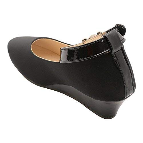 elle wings women's designer fashionable lycra platform bellies-black