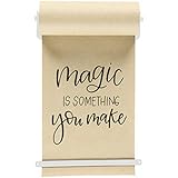 Kraft Paper Roll Display - Wall Decor/Trending Wall Mount - (1) Kraft Paper roll Included (White, 8 Inch)