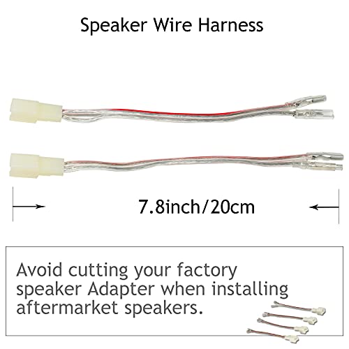 RED WOLF Car Door Speaker Wiring Harness Adapter to Connector