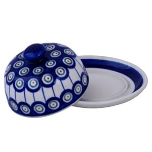 Original Boleslawiec Small Cheese Cover in the Decor 8 – GU-742/8