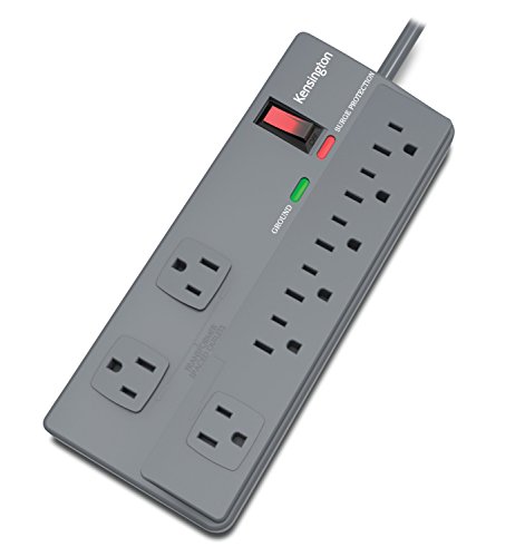Kensington Guardian 8-Outlet, 6-Feet Cord, & 1080 Joules Premium Surge Protector (K38218NA)