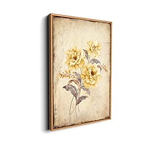 for Living Room Bedroom Vintage Flower Framed for