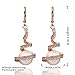 MR.TIE 18K Gold Plated Base Cubic Zirconia Imitation Pearl Lever back Drop Dangle Earrings Gifts for Women