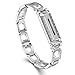 Caramote Compatible for Fitbit Flex 2 Bands Adjustable Classic Sport Fitness Watch Strap Replacement Accessories Bands Compatible for Fitbit Flex 2/Flex 2 Band, Silver (No Tracker)