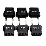6-Pack USA(American) to European Adapter, Power Converter Travel Adapter, European Plug Adapter power wall charger