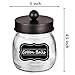 Amolliar Mason Jar Bathroom Vanity Organizer - Rustic Farmhouse Decor Bronze Bathroom Accessories - Qtip Dispenser Holder Canister Glass for Q-Tips,Cotton Swabs,Rounds,Ball,Flossers/Bronze