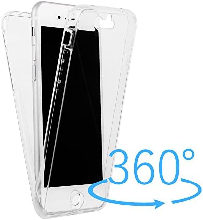 Mengde Phone Case for iPhone 7,Shockproof TPU 360 Degree Protective Clear Crystal Rubber Soft Full Cover Case for iPhone 7 4.7inch