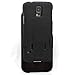 Wydan Case for Samsung Galaxy S5 - Black Combo Shell Holster Hard Belt Clip Kickstand Matte Phone Cover
