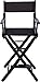 Trademark Innovations Bar Height Director's Chair - Black Wood - 30