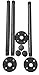 DIY CARTEL Industrial Pipe Wall Mount Faceout Clothing & Garment Rack Hardware ONLY - Perfect for Retail Display, Organizing, Laundry (12 - Inch Faceout)