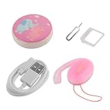 XCSOURCE Mini GPS Locator GSM Real-Time Tracker Finder Device Anti-Lost Alarm Key Badge for Kids Child Phone Pet Care Wallet Pink PS129