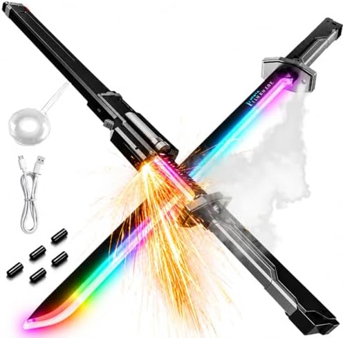 Amazon.com: Cyberpunk Spark Sword – 31.5in LED Blade, Mist Spray