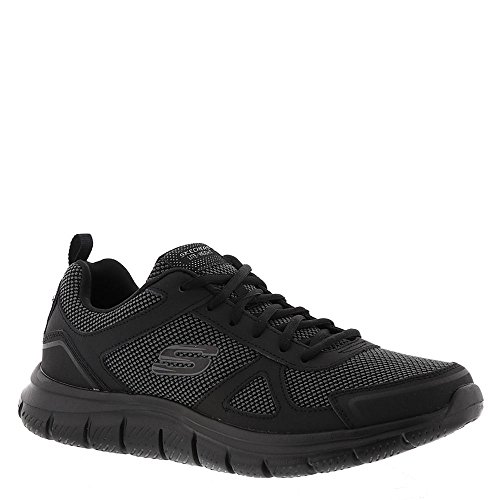 Skechers Herren Track Bucolo Sneakers, Black Leather Mesh Trim, 39 EU thumbnail 2